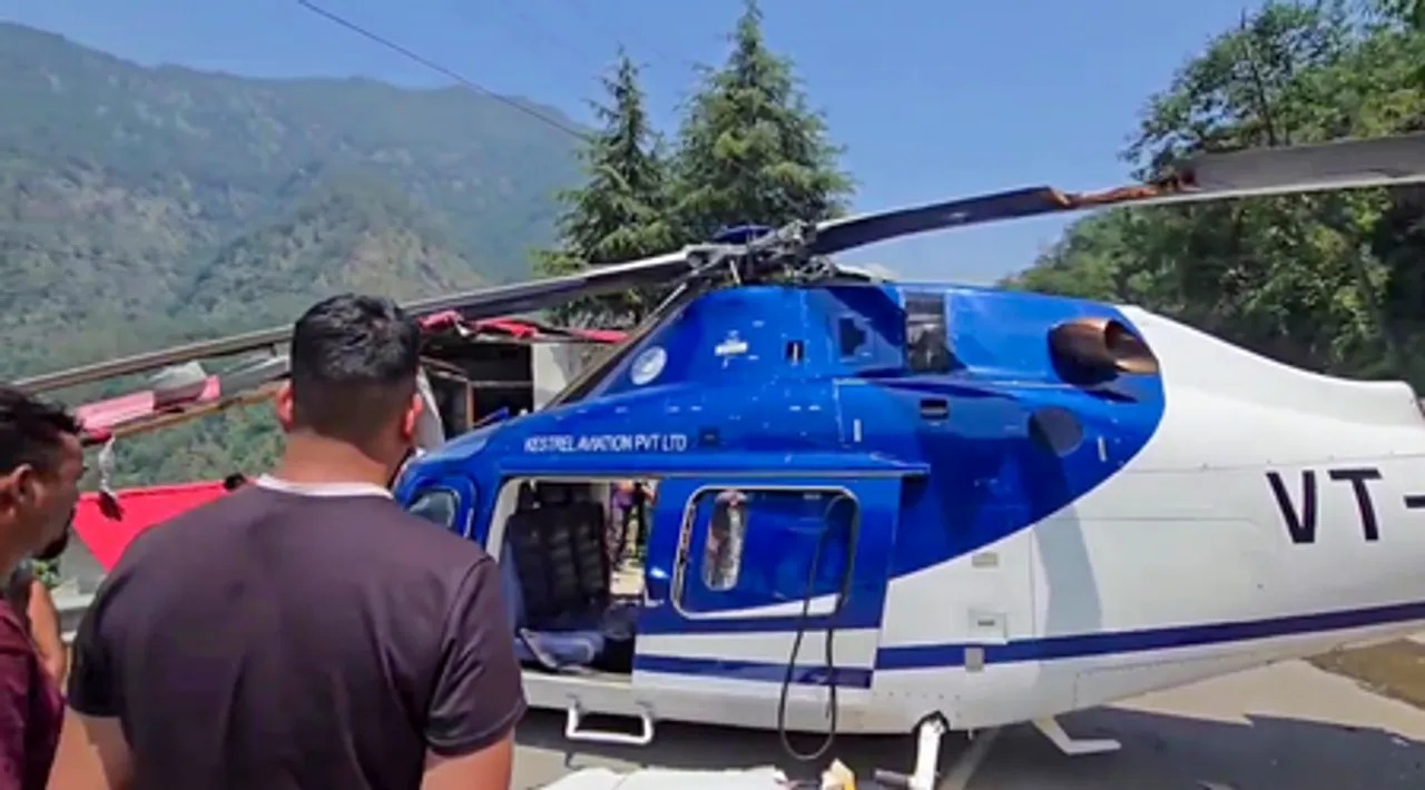 Helicopter crash in Kedarnath.