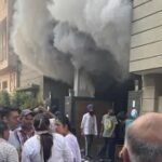A massive fire broke out in the house of a hosiery businessman in Ludhiana,